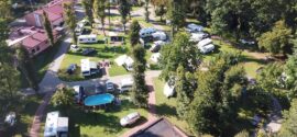 camping z lotu drona